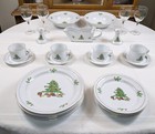 Tienshan Christmas China Holiday Hostess Trees 16 Set  Sets Of 4   More