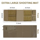 X-large Shooting Mat Tactical Prone Padded Non-slip Pad Blanket Hunting Range