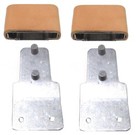 Blevins Type Quick Change 2  Leather Covered Vertical Stirrup Buckles K-s