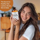 Castor Oil Organic Cold Pressed 100  Pure Hexane-free New Amber Glass Bottle 16o