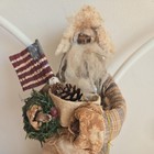 Hand Made Primitive Folk Art Americana Vintage Inspired German Belsnickel Santa