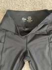 Zyia Active Women s Black Ankle Leggings 8-10 Pockets Pull-on Yoga Gym
