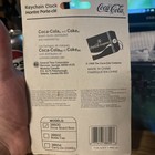 1999 Coca-cola Keychain Clock  snow Board Bear  Collectible