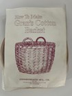 Commonwealth Basket Blue Ridge Grans Cotton Basket Kit 9 5  X7  New Opened