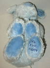 Applause My First Puppy Dog Blue Plush Baby Toy Stuffed Animal Stripe Bow 14 