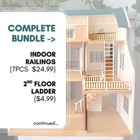 Complete Set Of Replacement Parts For Calico Critters Green House On The Hill