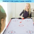 58 Inch Led Folding Air Hockey Table For Family  Foldable Sports Hockey Game Set