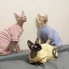 Sphynx Cat Clothes Soft Fleece Kitten Cat Pajamas Warm Pet Cat Jumpsuit Hoodies 