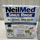 2 Neilmed Sinus Rinse 60 Pachets Kit   240ml Bottle Nasal Congestion  Allergies