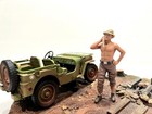 American Diorama 1 18 Scale Figure Bundle- Mechanic 4x4 Crew - Set Of 8 Figures