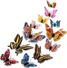 12pcs 3d Butterfly Wall Stickers Pvc Children Room Decal Home Decoration Decor