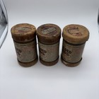 3 Edison Gold Moulded Records Wax Cylinder Container  Broken Record 