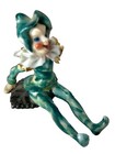 Vintage 1950s Acme Occupied Japan 3    Sitting Pixie Fairy Elf Porcelain Figurine