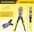 5 Blade Sheet Metal Hand Crimper Hvac Duct Crimping Tool 24-28 Gauge 10 5in