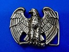 Patriotic American Bald Eagle Majestic Silver Color Cutout Belt Buckle By Avon
