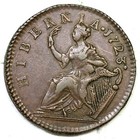 1723 Breen-155 Wood s Hibernia Half Penny Colonial Copper Coin 1 2p