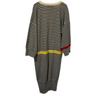 Womens Vintage Wool Sweater Dress Adrienne Vittadini Large Designer 80s Classic