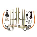 2 Door Street Hot Rat Rod Flat Glass Power Window Kit W  Switches Wiring