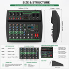 6-channel Professional Mixer With 99 Types Of Dsp Effects   Bluetooth 5 0   Usb