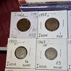 1950 - 1993 India 1 Pice To 1 Rupee Vf - Bu Condition 47 Coin Lot