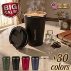12 Oz Stainless Steel Vacuum Insulated Tumbler - Coffee Travel Mug Spill Proof