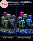 6 Pcs Glowing Jellyfish Aquarium Decorations Fish Tank Ornaments