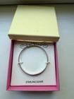 Sterling Silver 925 Baby Bangle Bracelet Newborn Shower Baptism Christening