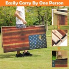 Solid Wood Regulation Size 2 x 4  Cornhole Outdoor Game  Weather Proof Corn H   