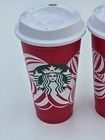 Starbucks 2024 16 Oz Reusable Red Cup Holiday Collection New Limited Edition Lot