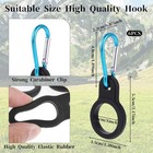 6 Pcs Silicone Water Bottle Buckle Holders With Carabiner Belt Clip For Hiking