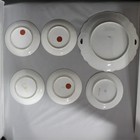 Lot Of 6  Vintage Hand Painted Plates