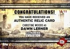 Topps Walking Dead Evolution Christine Woods dawn Lerner Relic Card Rust  58 99