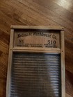 Antique National Washboard Co  No  510 Glass Laundry Washboard Saginaw