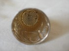 Vintage Sterling Silver Butterfly  Vines   Flowers Thimble