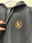 2012 The Hunger Games Movie Cast And Crew Zip Up Hoodie Mens M Jennifer Lawrence