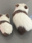 Vintage Real Fur Panda Bear   Baby Figurine
