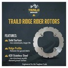 Cfmoto Zforce 500 800 2018-2022 Ridge Rider Disc Brake Rotors Full Vehicle Set