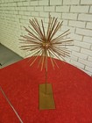 Vintage Mid-century Modern Metal Starburst Urchin Pom Pom Metal Sculpture 