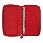 Filofax Saffiano Zip Organizer  Personal Compact Size  Poppy - Cross-grain  L   