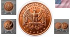 Design 1 Oz Pure  999 Copper Round Bullion Coin In Capsule - Coa By