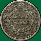1853 Arrows Seated Liberty Half Dime Extremely Fine Xf Coin  37252