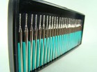 Drilax 30-piece 1mm Diamond Drill Bit Set 1 8  Shank Compatible With Dremel