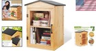 Handmade Wooden Community Book Storage - Elegant Outdoor Library Box  16x14x25 
