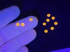 Vintage Cadmium Glass Flat Back Rhinestones 3 8-4mm Yellow 10pcs Uranium Glass