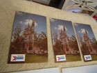 Vntg Amtrak Railroad Post Cards Set 5 French Turbine Castle Disney Postcards