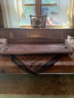 Primitive Old Red Table Riser Early Wagon Early Cabin Goods