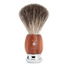 Rytmo Pure Badger Shaving Brush Plum Wood Handle Chrome Accents Luxury