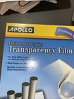 Apollo Plain Paper Copier Black On Clear Transparency Film Vpp201ce 100 Sheets