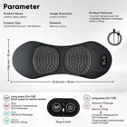3   in   1 Triple Fusion Lumbar Pillow  Electric Back Massager For Spine Support