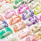Wholesale 50pcs Cartoon Resin Ring Mix Cute Child Girl Boy Acrylic Charm Gift